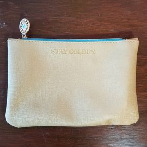 Golden Ipsy Makeup Bag New